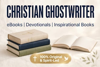 ghostwrite your christian ebook, devotional, and inspirational book