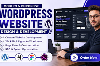 build design redesign fix wordpress breakdance builder website customization
