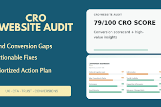 do a cro website audit with actionable conversion fixes