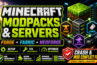 setup minecraft modpacks and servers for crash free gameplay