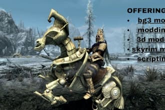 bannerlord,skyrim,bg3,l4d2,elden ring,fallout, witcher 3 model assets armor