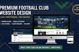 build wordpress football club website with fixture and roster integration
