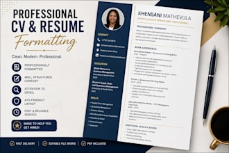 professionally format your CV resume and make it ats friendly