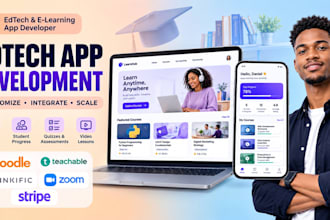 customize edtech apps with moodle, teachable, stripe and zoom integration