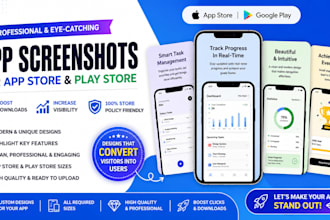 design app screenshot for app store and play store