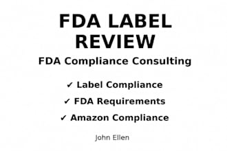 review fda label compliance and audit your food supplement product before launch