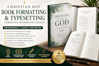 do christian kdp book formatting book typesetting christian workbook design