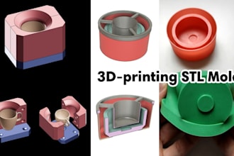 design 3d silicone mold for chocolate resin soap candle casting and 3d printing