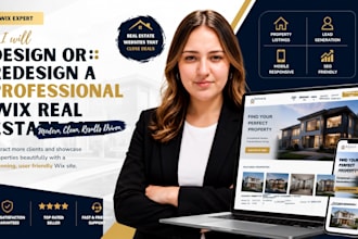design or redesign a professional wix real estate website