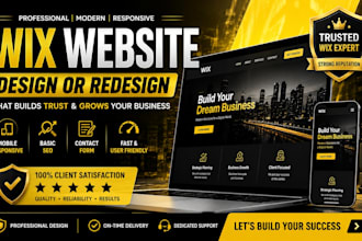 design wix website redesign wix website design a business wix website