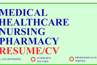 write an ats optimized nursing and healthcare resume