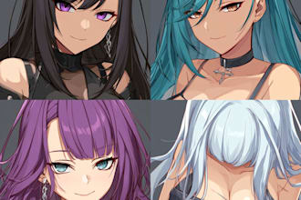 create custom sfw and nsfw anime ai character design