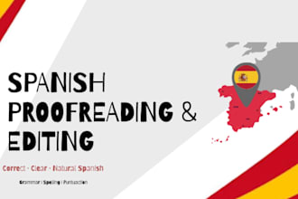 proofread and correct your spanish text