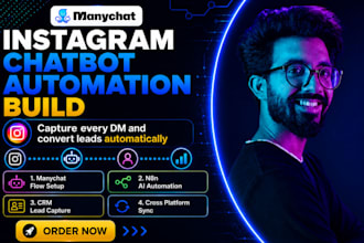 build instagram, whatsapp automation chatbot using whatsapp business api and n8n