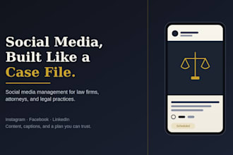 manage social media marketing for your law firm or legal practice