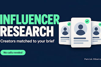 research and shortlist influencers for your ecommerce brand