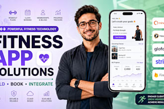 build fitness apps with mindbody, trainerize, stripe and firebase API