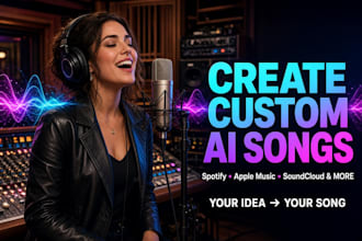 create studio quality custom ai song with realistic vocals