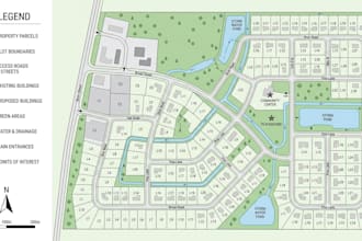 design professional land, plot, parcel, property and subdivision maps