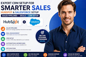 setup hubspot salesforce sales pipelines deals workflow automation integration