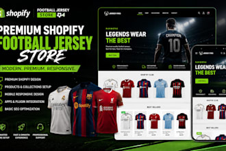 design premium shopify store football jersey jersey website jersey shopify store