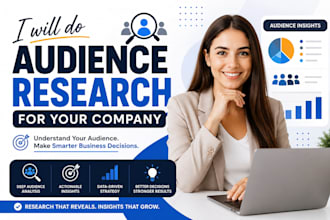 do audience research for your company