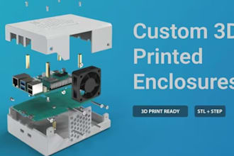 design 3d printable pcb enclosure waterproof housing snap fit casing for devices