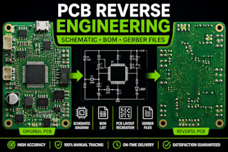 reverse engineer your pcb and create schematic, bom and gerber files
