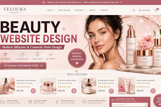 build skincare website beauty shopify store cosmetic skincare shopify store