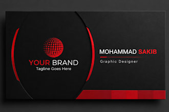design modern minimalist business card and branding identity