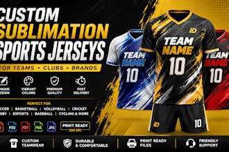 design custom sublimation sports jerseys for teams clubs and brands