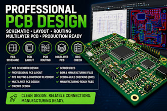 do professional pcb design, pcb layout and pcb schematic