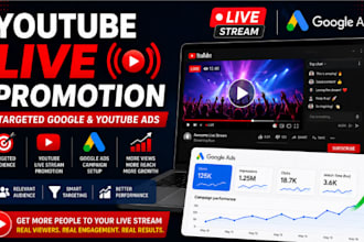 promote your youtube live stream with google ads video promotion
