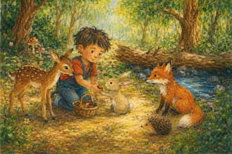 create engaging interactive childrens book illustrations