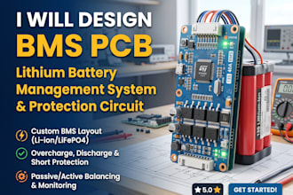 design bms pcb, lithium battery management system and protection circuit