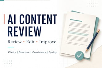 review and improve your ai generated content professionally