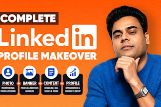 design a professional linkedin banner, cover and header