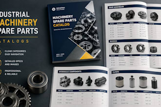 design industrial machinery spare parts catalogs for manufacturers