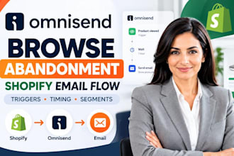 setup omnisend shopify browse abandonment omnisend email flow automation