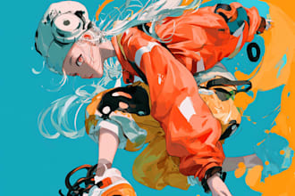 draw unique anime illustration