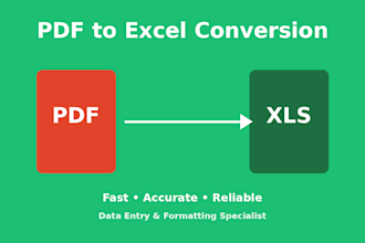 convert PDF to excel accurately and fast