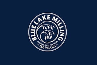 make a visual symbol logo for australian oat milling company