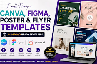 design canva templates figma templates poster templates flyer templates gumroad