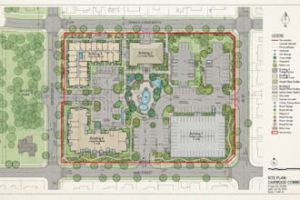 create professional 3d site plan