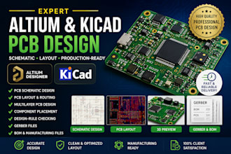 do altium pcb design, kicad pcb design and schematic layout