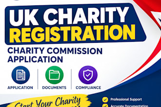 help with UK charity registration and cio setup with the charity commission