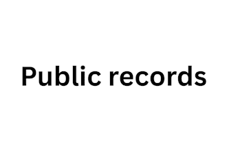 do public record for you