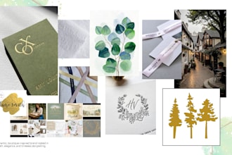 create a brand color palette mood board