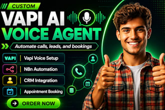 build a vapi ai voice agent with retell, n8n automation, ai calling agent