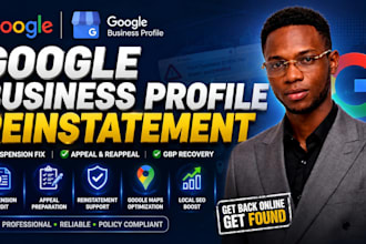 fix google business suspension, gmb reinstatement, suspended gmb gmb appeal, seo
